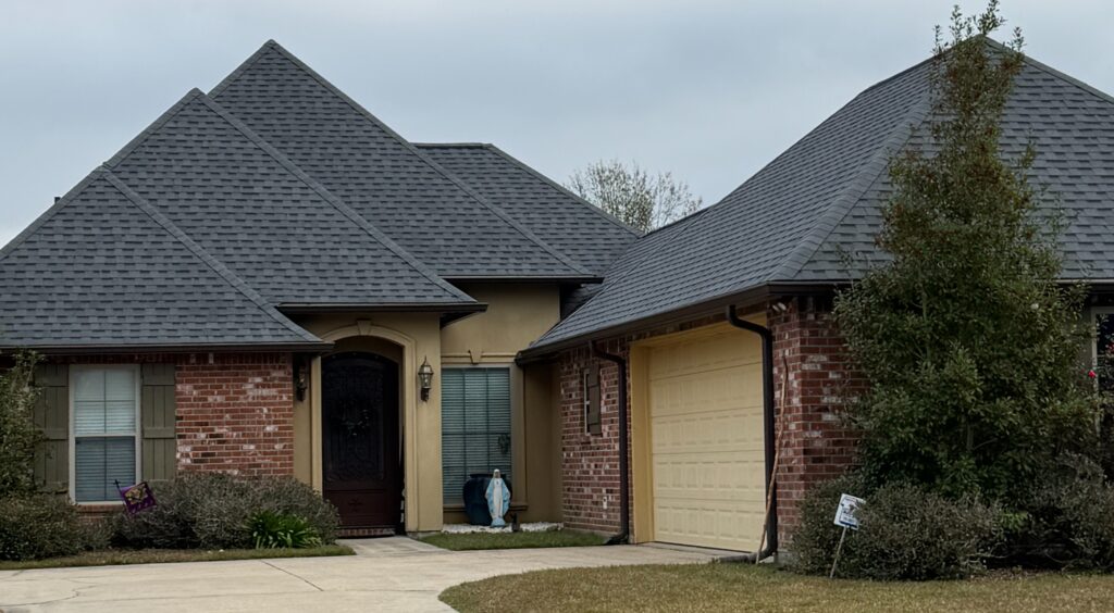 residential roofing black shingles